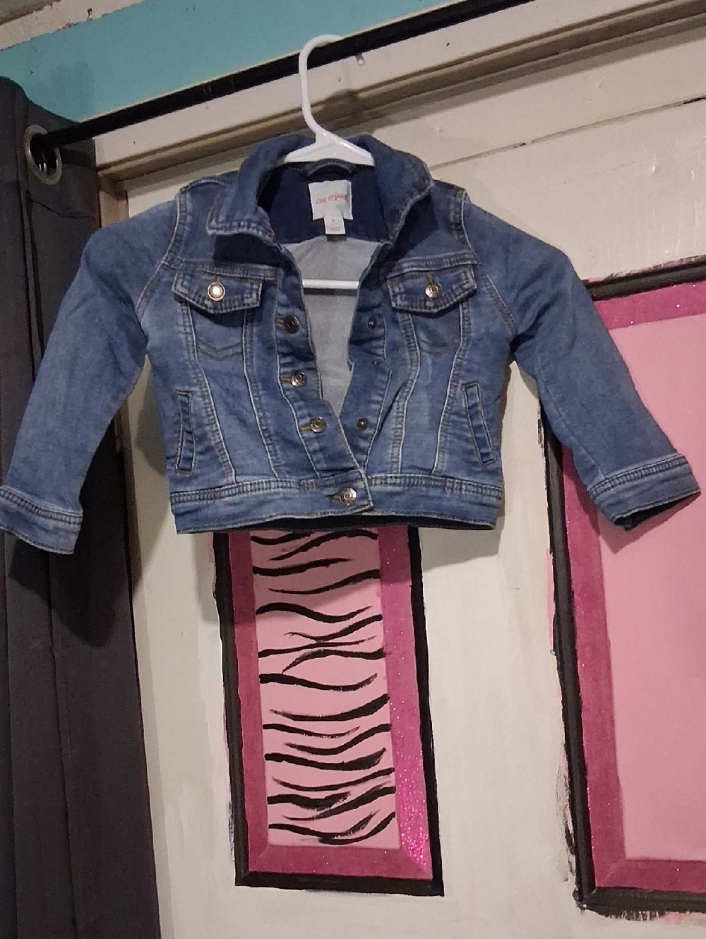 Cat & Jack Blue Denim Cropped Jacket for Kids